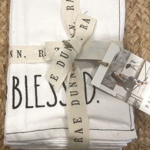 Rae Dunn blessed kitchen towels